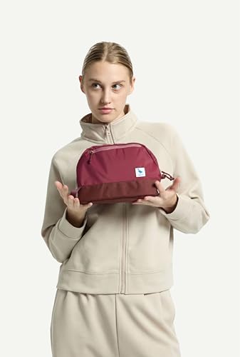 Travel Toiletry Bag 5L, Compact Travel Organizer with Waterproof TPU Wet/Dry Compartment - color: Valkyrie Red, size: 5L