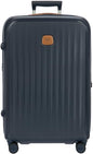 Bric's Taormina Ultra-Light Checked Luggage – Expandable Hard Shell Suitcase with TSA Lock, Anti-Tamper Zippers & 360 Spinner Mobility Wheels - 27 Inch, Blue - color: Blue, size: Checked-Medium