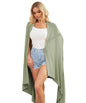 Tencel Cashmere Shawl Wraps for Women,Pashmina Stole Airplane Travel Wool Scarf Blanket Wrap Lightweight UPF 50+ - color: Mossgreen