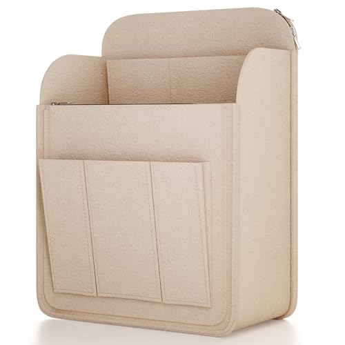 Backpack Organizer Insert, Felt Bag Organizer for Rucksack Shoulder - color: Beige, size: M