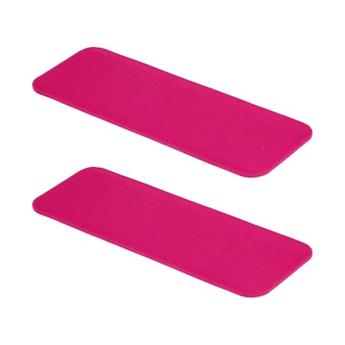 PATIKIL Felt Base Shaper 14x5 Inch, 2Pcs Bag Bottom Shaper Pad Purse Liner Board Insert Arc Corner for Handbags Tote Crossbody Bag Backpack, Fuchsia - color: Fuchsia, size: 14x5 Inch