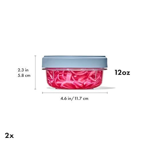 OXO Good Grips Twist & Stack Container – 12 oz – 2 Pack - style: 12 oz