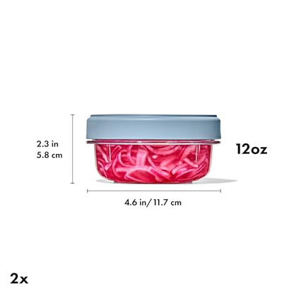 OXO Good Grips Twist & Stack Container – 12 oz – 2 Pack - style: 12 oz