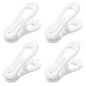 Otylzto 20 Pcs Multi-Purpose Clips for Hangers, White Clothes Hanger Clips, Standard Plastic Hanger