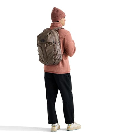 THE NORTH FACE Surge Commuter Laptop Backpack | Daypack With Water Repellent Finish, 16" Laptop Sleeve, Reflective Details - color: Smokey Brown, size: One Size