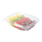 Restaurantware-Thermo Tek 8 Ounce Clamshell Containers, 100 Anti-Fog To Go Food Containers - Freezable, Rectangle, Clear Plastic Food Packaging Containers, Disposable - size: 8 oz