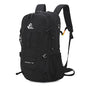 Bseash 40L Waterproof Hiking Backpack with Rain Cover, Outdoor Sport Travel Bag Daypack for Camping Climbing Skiing Cycling (Black) - color: Black
