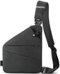 WANDER PLUS® Anti Theft Crossbody Bag, Shoulder Bag Anti-theft Design for Travel, Sport, Work - color: Black