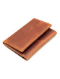 Handcrafted Genuine Leather Wallets, Minimalist Cardholders, and Passport Covers, Handmade Gift - color: Ginger, style: Trifold Wallet