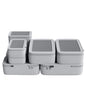 NOBL Travel Compressible Packing Cubes Set, 6 Pieces Travel Packing Organizers, Compression Luggage Cubes for Suitcases & Carry On, Space Saving (XXS, XS, S, M, L, XL) - Silver - color: Silver