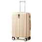 Hanke 20 Inch Carry On Luggage 22x14x9 Airline Approved Lightweight PC Hard Shell Suitcases with Wheels Travel Luggage Rolling Suitcase Travel Luggage Bag for Weekender（Cuba Sand） - color: Cuba Sand, size: Carry on 20 Inch