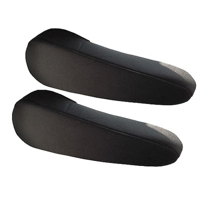 FH Group Flat Cloth Fabric Armrest Cover Semi-Universal Fit, One Pair Black - color: Black, style: Armrest Cover