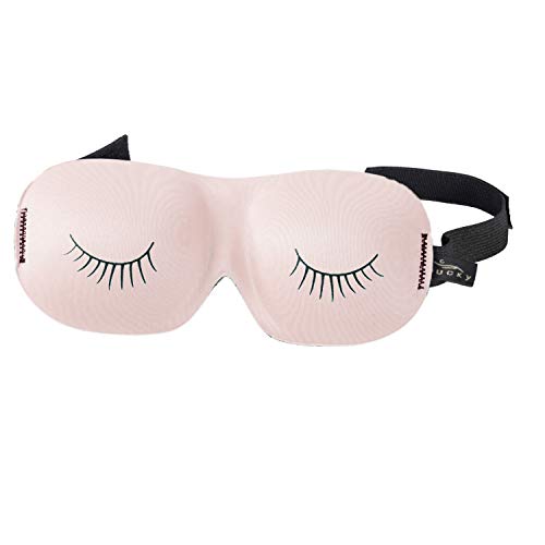 Bucky Ultralight Comfortable Contoured Travel and Sleep Eye Mask, Strawberry Eyelash, One Size - color: Strawberry Eyelash