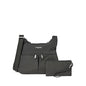 Baggallini Crossbody Travel Bag 11x8.5 Lightweight Water-resistant Nylon Handbag - color: Charcoal