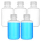 4oz/125ml Plastic Sample Bottles with caps, Wide Mouth Reagent Bottle with Lids Leak Proof Containers Water Sample Bottles for Laboratories, Travel(5Pcs) - style: 125ML-5pcs