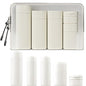 Travel Bottles Set - TSA Approved Leak Proof Squeezable Containers for Toiletries, Conditioner, Shampoo, Lotion & Body Wash Accessories (white) - color: white