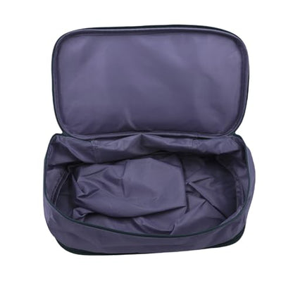 Portable Underwear Bra Storage Bag Waterproof Travel Organizers Multi-Layer Toiletry Packing Cube - color: deep Purple