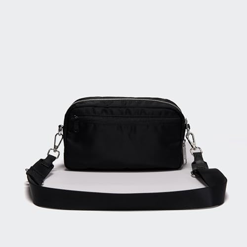 Pander Crossbody Sling Bag – Everyday Purse with Adjustable Strap, Perfect for Travel, Errands, and Daily Use - color: Black Onyx
