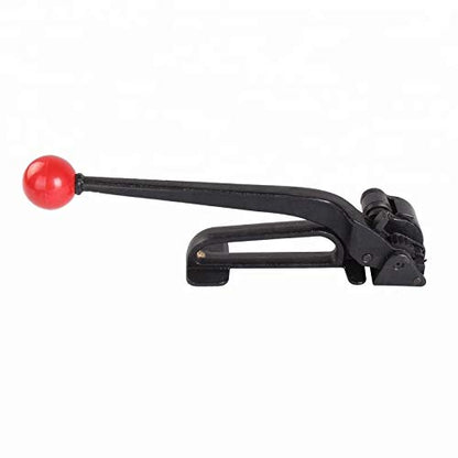 Heavy Duty Steel Strapping Tensioner and Cutter Sealer Manual Tool Packing Packaging Strapping Banding Kit for 3/8" to 3/4" Strap, Complete Set with Sealer for 3/4" Steel - style: Strapping Tensioner