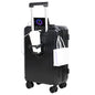 Carry-on Luggage with Cup Holder & USB Charging Port, Hard Side Luggage with Spinner Wheels, Lightweight Luggage for Travel, Business (Black, Carry-On 20-Inch) - color: Black