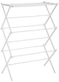 Amazon Basics Foldable Portable Clothes Drying Rack for Indoor Air Drying, Collapsible Design, 14.5" D x 29.5" W x 41.8" H, White - color: White