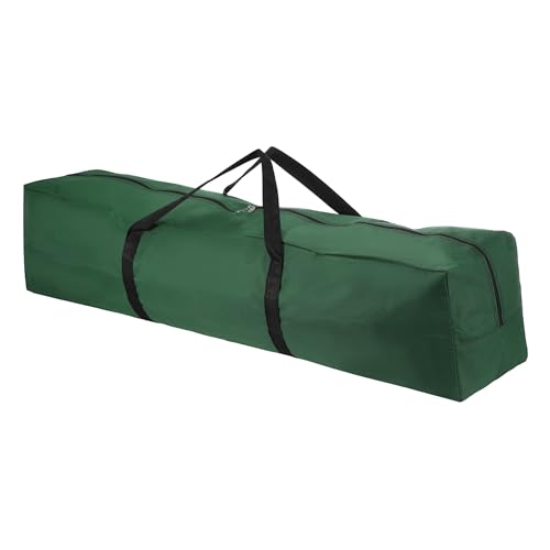 Storage Duffle Bag, Zippered Sport Camping Equipment Storage Waterproof Foldable Luggage Bag Gear with Padded Handles 45 in & Green -Fit for (Outdoor/Travel/Tent/Fishing Tripod) - color: Green, size: 45 Inch