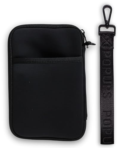 POPUPS Passport Travel Wallet for Women - Large Multiple Document Organizer and Holder with Wristlet (Black) - color: Black