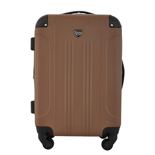 Travelers Club Chicago Hardside Expandable Spinner Luggage, Rum Caramel, 22" Carry-On - color: Rum Caramel, size: 22" Carry-On