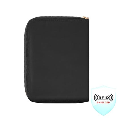 Travelon RFID Blocking Passport Zip Wallet - color: Black