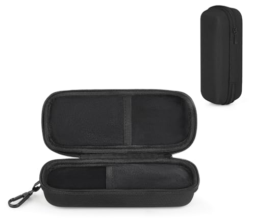 Mkono Double Eyeglasses Case, EVA Hard Shell Travel Sunglass Organizer with Zipper Closure Multiple Glasses Case for Travel - color: Black