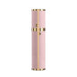 8ML Travel Perfume Refillable Atomizer, Mini Genuine Leather Cologne Sprayer, Protable Pocket Size Empty Fragrance Spray Bottle (Pink) - color: Pink