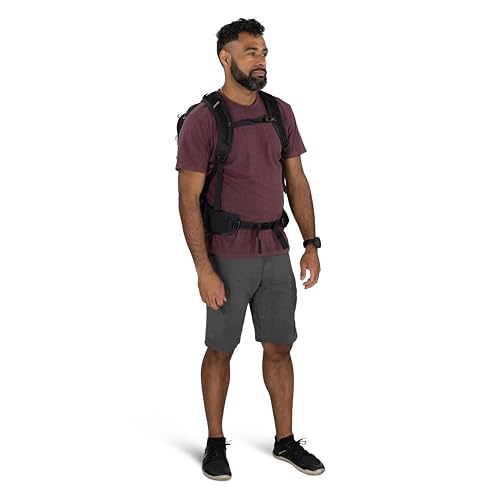 Osprey Sportlite 25L Lightweight Hiking Backpack for Men and Women - Everyday Hiking Bag - Travel Daypack, Graphite Purple - color: Graphite Purple, style: 25l