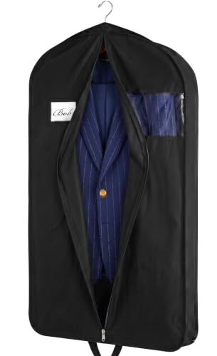 Garment Bag for Hanging Clothes - Travel Suit Bag Closet Covers for Men and Women - Long Dress, Mens Jackets, Coats, Shirts, Dance Clothing Protector, Zipper Hanger Wardrobe Dust Cover (42 Inch) - size: 42-Inch