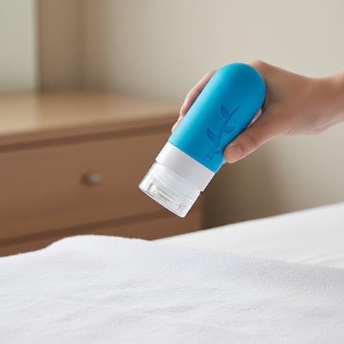DEPOZA Travel Bottles Kit (16 Pack) - TSA Approved, Leak Proof Silicone Squeezable Containers for Toiletries. Complete Set with Jars, Sprayers & Bag (White) - color: White