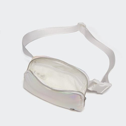 Pander Everywhere Belt Bag for Women, Fashion Waist Packs, Crossbody Bags with Adjustable Strap (Iridescent). - color: Iridescent