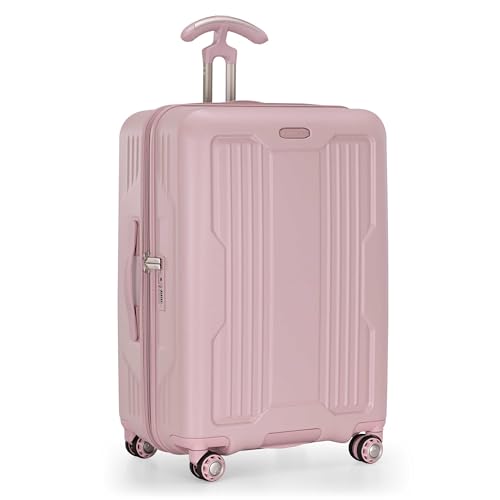 Traveler's Choice Ultimax II Polycarbonate Hardside Luggage with Spinner Wheels, Pink, 25-Inch Medium Luggage - color: Pink, size: 25-Inch Medium Luggage
