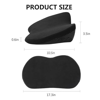 Livtribe Car Seat Cushion - Memory Foam Car Seat Pad - Sciatica & Lower Back Pain Relief - Car Seat Cushions for Driving - Road Trip Essentials for Drivers(Classic Black) - color: Classic Black