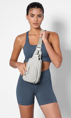 ODODOS Sling Bag with Adjustable Straps Crossbody Chest Bag Lightweight Backpack for Casual Traveling Hiking - color: Murmur