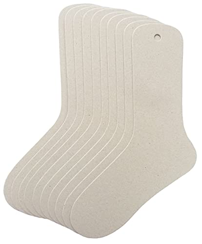TATYZ Cardboard Sock Inserts Form Blockers, Sock Shaper and Organiser for Storage or Display - 10 PCS (Small) - size: Small