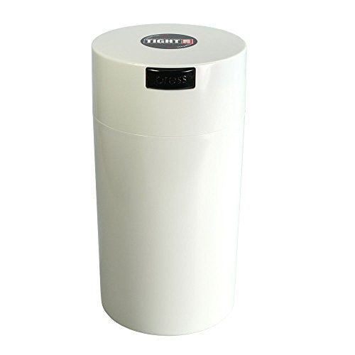 Tightvac - 3oz to 12 Ounce - Patented Airtight Container | Multi-use Vacuum Container Works as Smell Proof Containers for Herbs and Dry Goods. White - color: White