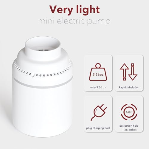 Electric Air Pump for Vacuum Storage Bags，Suitable for MEIQIHOME brand vacuum bags only.