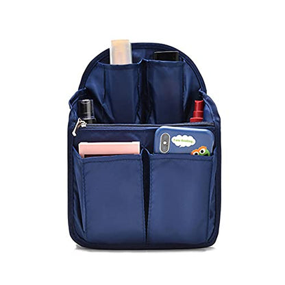 HOYOFO Mini Backpack Organizer Insert Small Bag Divider for Rucksack Purse Lightweight Nylon Shoulder Bag Organizer Insert, Navy Blue - color: Navy Blue