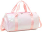 Gym Bag Sports Duffle Bag with Wet Pocket Weekender Overnight Bags with Waterproof Shoe Pouch and Air Hole for Girls Kids Women Workout Travel Bags (Light Pink) - color: Light Pink