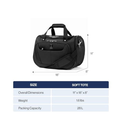 Travelpro Maxlite 5 Softside Lightweight Underseat Carry-On Travel Tote, Overnight Weekender Bag - color: Slate Green