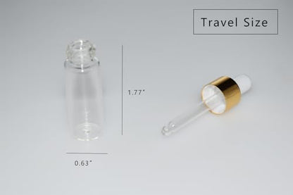 Small Dropper Bottle, 10pcs 5ml Mini Sample Dropper Bottles Mini Makeup Containers for Travel Liquids Tiny Glass - size: 5ml