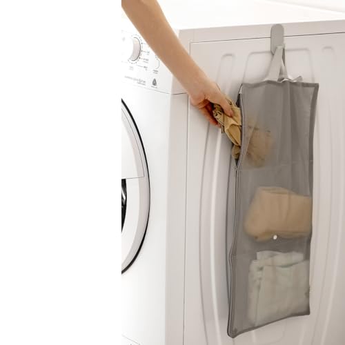 Mesh Laundry Bags with 3 Individual Pouch Foldable Bra Laundry Bags Lingerie Wash Bags for Washing Delicates Intimates Washing Machine Cleans Drys Storage Organizer Underwear Socks Travel