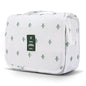 Mossio Hanging Toiletry Bag - Large Cosmetic Makeup Travel Organizer for Men & Women with Sturdy Hook - color: White Cactus