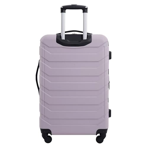 Wrangler 4 Piece Miami Luggage and Packing Cubes Set, Burnished Lilac - color: Burnished Lilac, size: 4 Piece Set