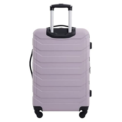 Wrangler 4 Piece Miami Luggage and Packing Cubes Set, Burnished Lilac - color: Burnished Lilac, size: 4 Piece Set