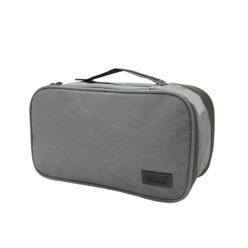 Travel Underwear Organizer Bag Packing Cube Storage Bag Recycled Polyester Lingerie Bra Socks Bag Toiletry Bag,Grey 6# - color: Grey 6#